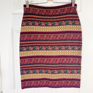 VINTAGE Vittadini Sport 100% Merino Wool Skirt - Blanket Style Wrap - LARGE